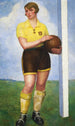 Die blonde Fußballspielerin - Ángel Zárraga — Ansicht des Kunstwerks