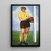 Die blonde Fußballspielerin - Ángel Zárraga — gerahmtes Bild an der Wand