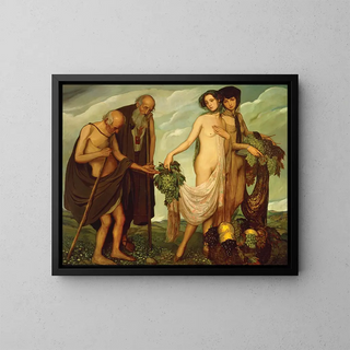 Le Don - Ángel Zárraga — gerahmtes Bild an der Wand