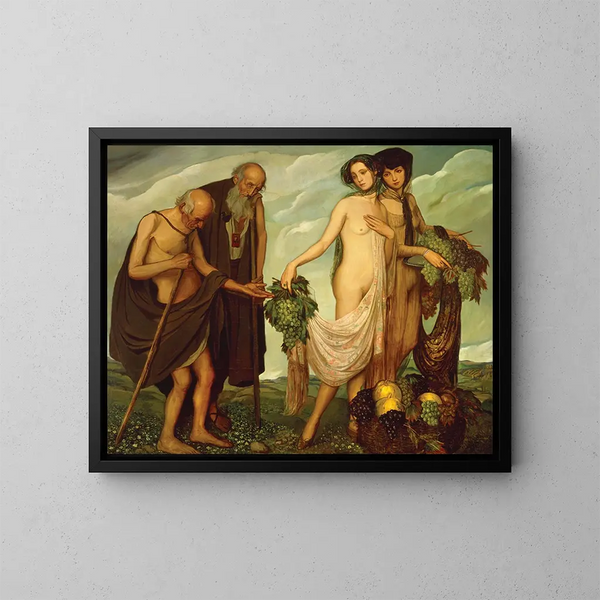 Le Don - Ángel Zárraga — gerahmtes Bild an der Wand