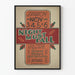 Plakat Theater Night Must Fall - Vintage Wanddekoration