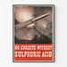 Vintage-Militärposter „No Cordite Without Sulfuric Acid“
