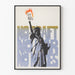 Poster Nr. Entwurf Nr. Krieg Nr. Nuklearwaffen mit Freiheitsstatue in Flammen
