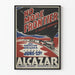 Vintage-Poster No More Frontier mit bewegtem Zug