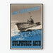 Vintage-Poster mit U-Boot und Schwefelsäure