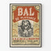 Vintage-Poster für dekorative Plaisance-Ball für die Wand