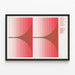 Poster Serie Konzert Noonhour - Minimalistisches Geometrisches Design — gerahmtes Bild an der Wand