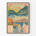Vintage-Poster Nord Süd Brenner-Express – Wanddekoration Reise