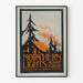 Dekoratives Poster Nordlichter - Vintage-Stil Natur