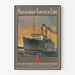 Vintage-Poster Norwegische America Line Schiff Stavangerfjord