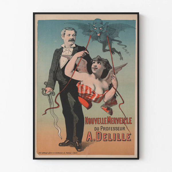 Vintage-Poster Neue Wunderbarkeit des Professors A. Delille
