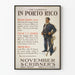 Vintage Dekorationsposter - Kampagne in Porto Rico - November Scribner's