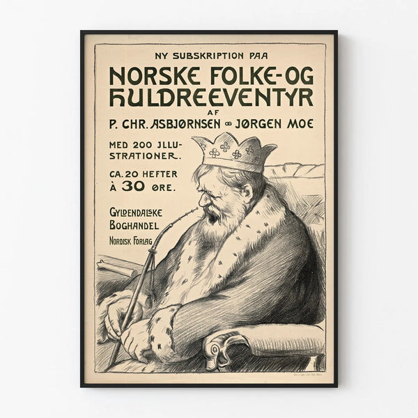 Vintage-Poster norwegische Märchen und Legenden