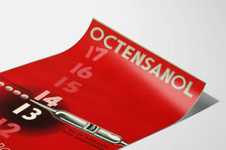 Vintage-Poster Octensanol Hypotonikum Wanddekoration