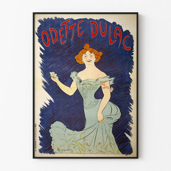 Vintage-Poster Odette Dulac - Elegante Retro-Wanddekoration