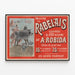 Vintage-Poster der Werke von Rabelais illustriert von A. Robida — gerahmtes Bild an der Wand