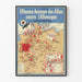 Vintage-Poster Luftangriffe der Alliierten gegen Deutschland 1941