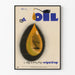 Vintage-Poster Unfallprävention Rutschgefahr durch Öl