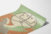 Poster Kunst des Art Déco Flügelpferd und grafisches Symbol