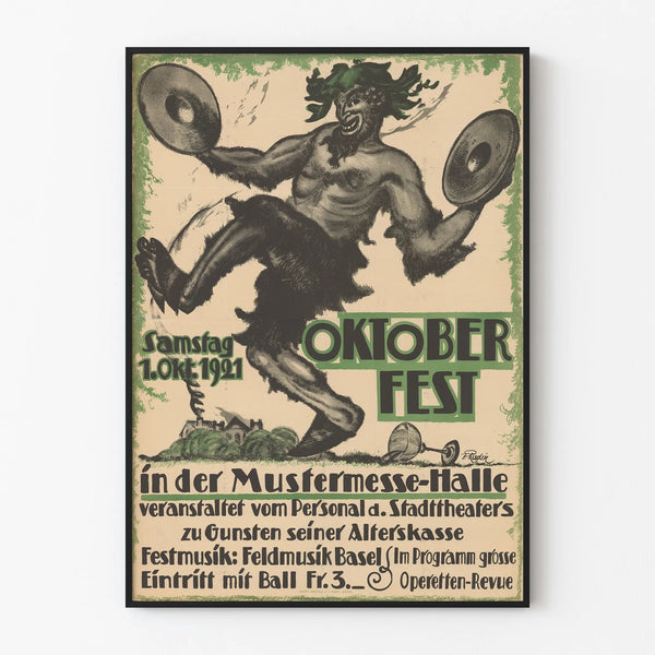 Vintage-Poster Oktoberfest 1921 – Authentische Wanddekoration