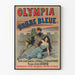 Altes Poster Olympia Barbe Bleue, Vintage-Wanddekoration für das Theater