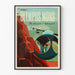 Retro-Poster Olympus Mons - Gipfel des höchsten Berges im Sonnensystem