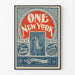 Vintage-Poster One New York Dekorativ