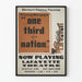 Vintage-Poster Detroit Federal Theater – Ein Drittel einer Nation