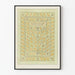 Poster Herbarium mit stilisiertem Blumenmuster für Wanddekoration