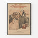 Vintage-Poster Oorlogs-Filosoof - Wanddekoration im historischen Karikaturstil