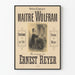 Plakat Opéra-Comique Meister Wolfram Musik Ernest Reyer