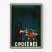 Vintage-Poster Opocérés - Illustration von Rittern und befestigtem Tor
