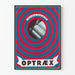 Vintage-Poster Optraex – Augenbelastung