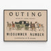 Vintage-Poster Outing Midsummer Number von Caspar Whitney — gerahmtes Bild an der Wand