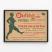 Vintage-Fußball- und Freizeitposter aus Oktober 1895 — gerahmtes Bild an der Wand