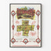 Vintage-Poster Overwinningsspel Kampf ohne Blut