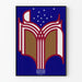 Moderner Poster Pages of Learning – Pädagogische Wanddekoration
