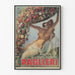 Vintage-Poster Paglieri Blumen und Sinnliche Frau