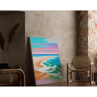 Tableau Coloré – Vagues Pastel