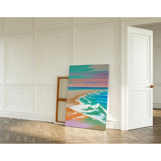 Tableau Coloré – Vagues Pastel