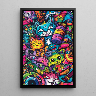 Pop Art Poster - Dschungelkatze