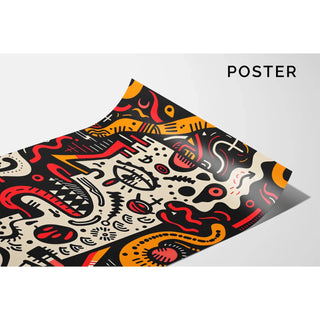 Pop Art Bild - Dekonstruiertes Gesicht | Kunstdruck Wanddekoration Bild Plakat Kopie