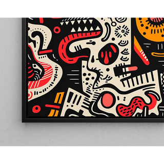 Pop Art Bild - Dekonstruiertes Gesicht | Kunstdruck Wanddekoration Bild Plakat Kopie