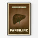 Vintage-Poster Panbiline Leberkrankheiten Wanddekoration
