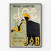 Vintage-Poster Papier à Cigarettes JOB Wanddekoration