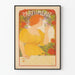 Vintage-Poster Damenparfümerie mit buntem Duft