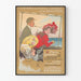 Vintage-Poster Bahnstrecken Paris nach London - Wanddekoration Reise