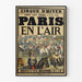 Vintage-Poster vom Zirkus d'Hiver Paris in der Luft