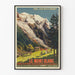 Vintage-Poster Le Mont-Blanc Zug Paris-Lyon-Méditerranée