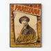 Vintage-Poster Parisiana Jacquet für Wanddekoration